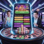 Bonus dan promo game terbaru di Hokiku88, menampilkan free spins, chip tambahan, multipliers, jackpot, dan pemain menikmati pengalaman bermain HD